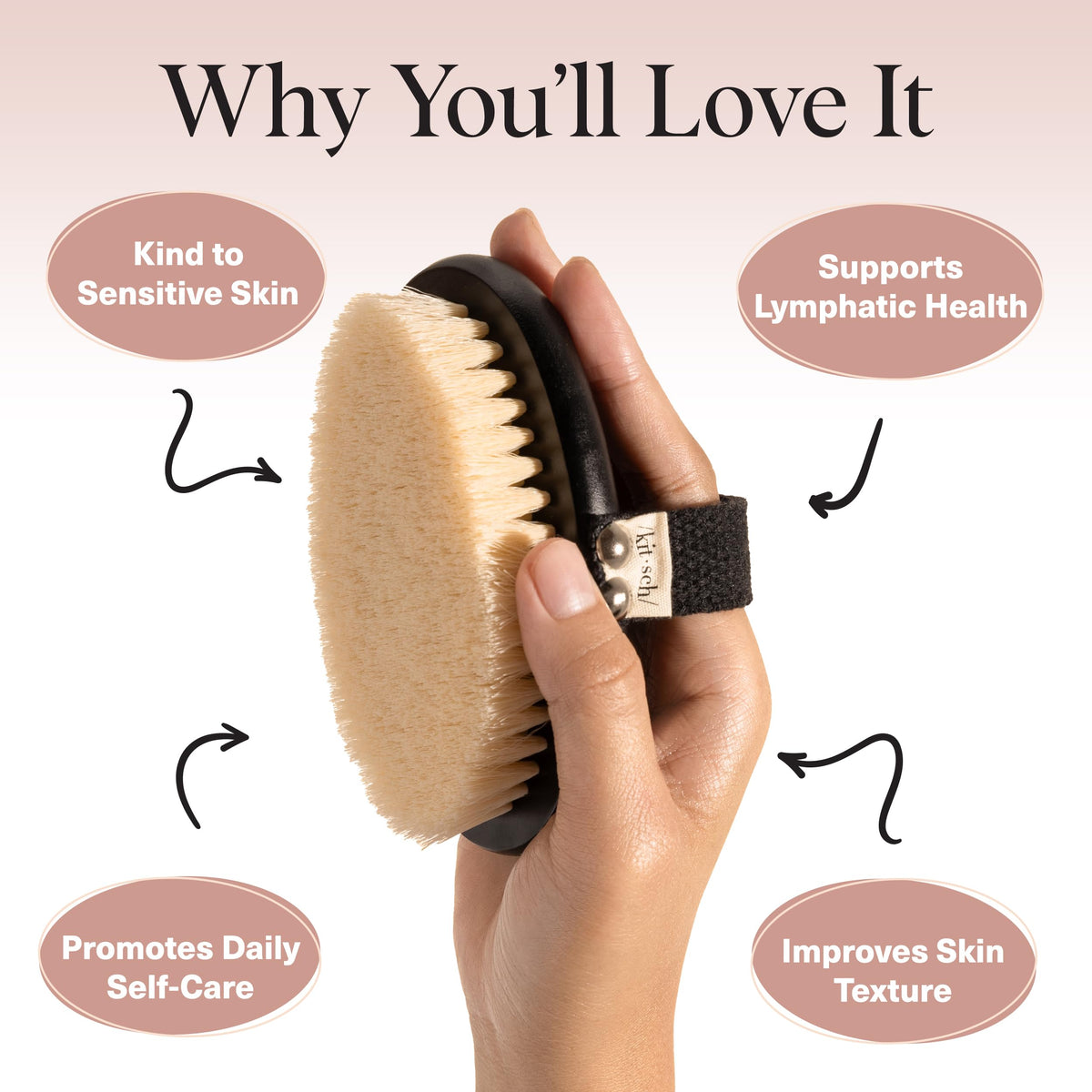 Brosse de bain Kitsch avec vue de côté