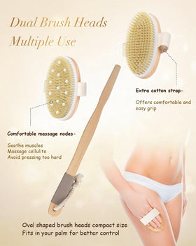Brosse de bain POPCHOSE tête de massage en gel