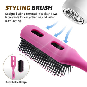 Brosse de coiffage BALON à brins souples, idéale pour cheveux mouillés.