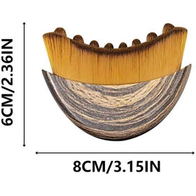 Brosse de contour lymphatique FLAHOLD avec poils doux, vue de côté