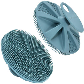 Brosse de douche en silicone INNERNEED modèle vert foncé vue de face