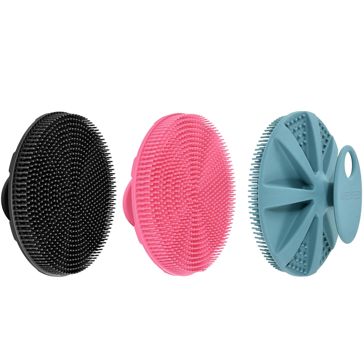 Brosse de douche en silicone INNERNEED vue de face