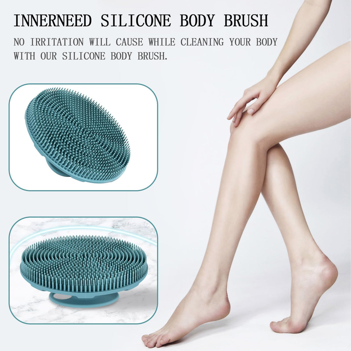 Brosse de douche INNERNEED dans un environnement de salle de bain