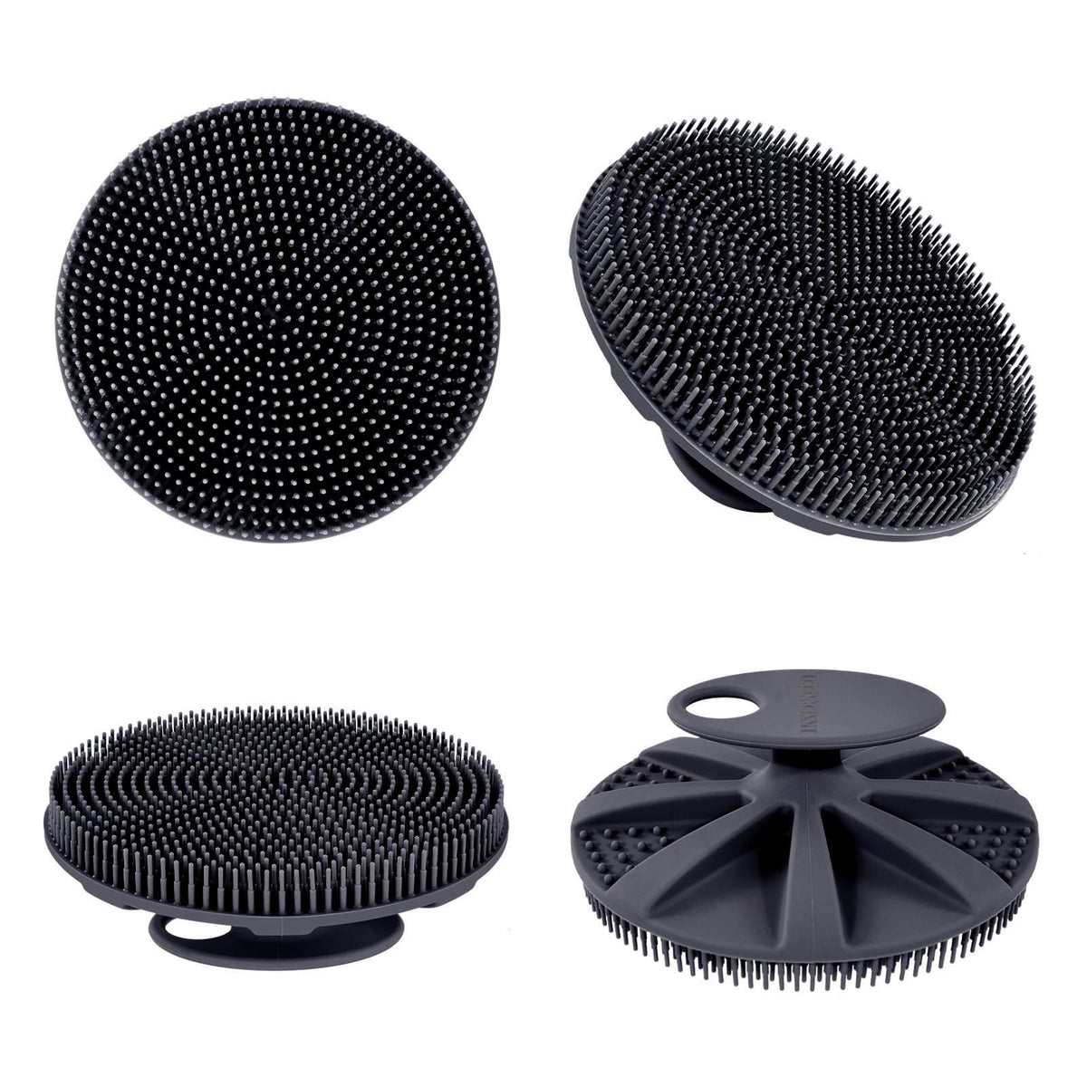 Brosse de douche INNERNEED noire avec texture douce