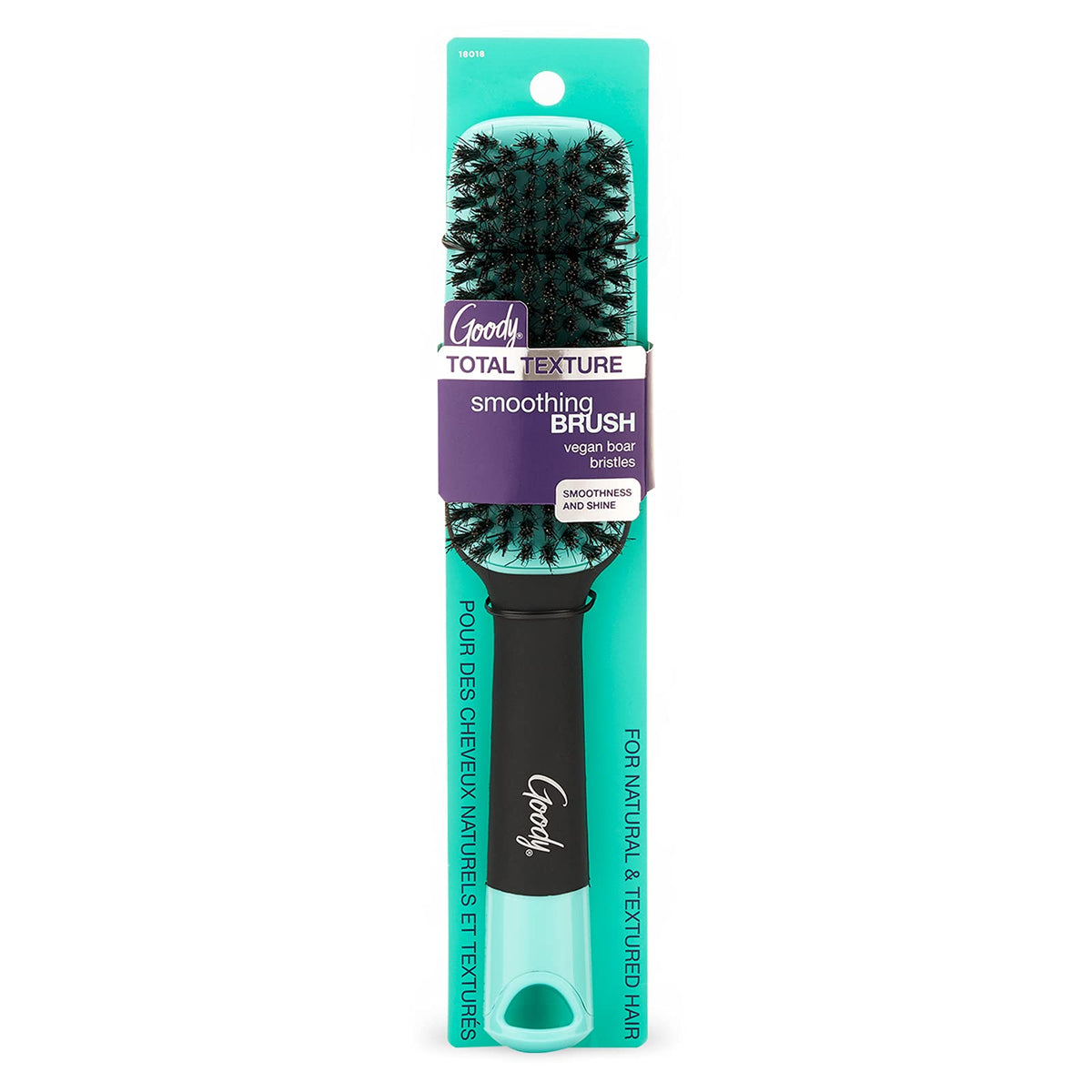 Brosse de Lissage Total Texture GOODY vue de face avec poils de sanglier vegan
