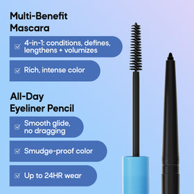 Brosse de mascara Almay montrant sa texture
