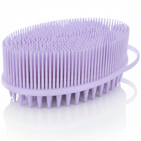 Brosse de massage Avilana en silicone vue de face