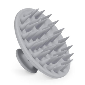 Brosse de massage cuir chevelu Meartchy en silicone grise vue de face