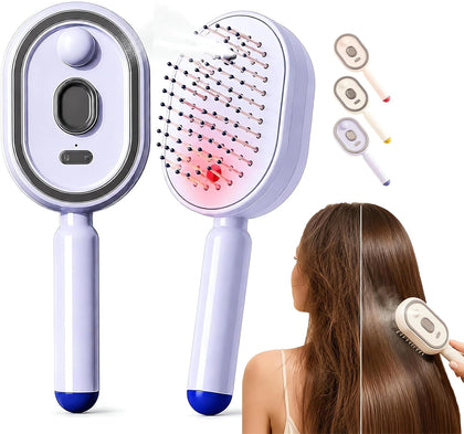 Brosse de massage électrique Vdhwter couleur violette avec vaporisateur