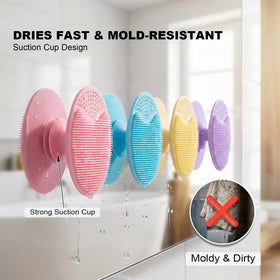 Brosse de nettoyage en silicone JEXCULL sur miroir