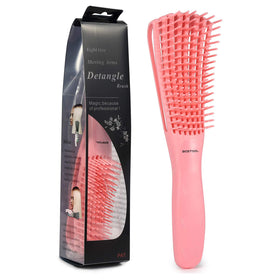 Brosse démêlante BESTOOL rose vue de face