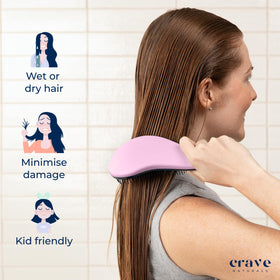 Brosse démêlante Crave Naturals avec packaging