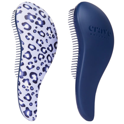 Brosse démêlante Crave Naturals bleu en vue de face