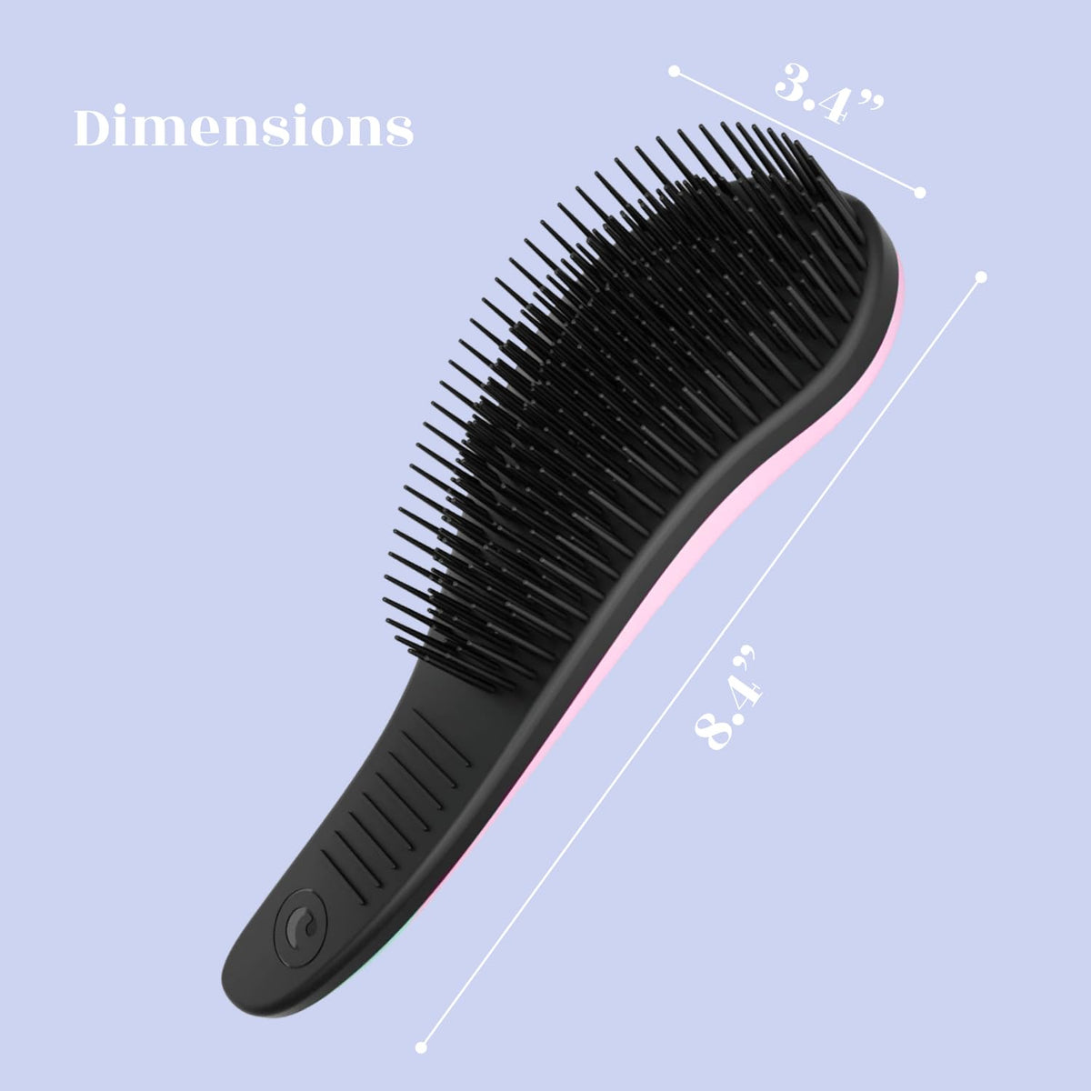 Brosse démêlante Crave Naturals en utilisation sur cheveux mouillés