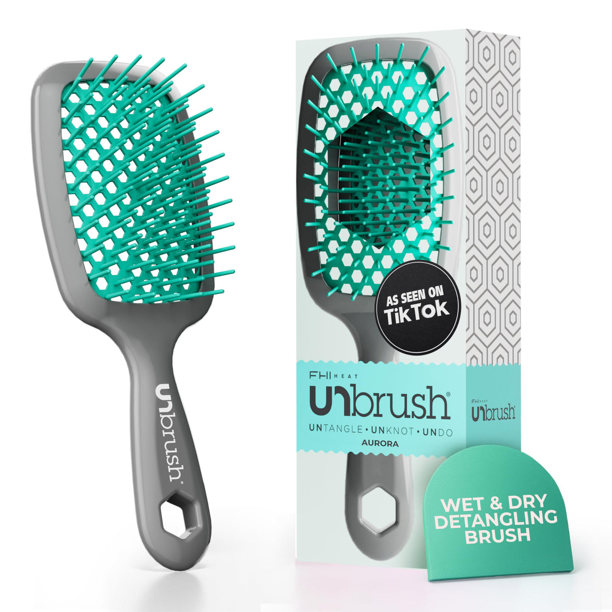 Brosse démêlante FHI Heat UNbrush Aurora vue de face