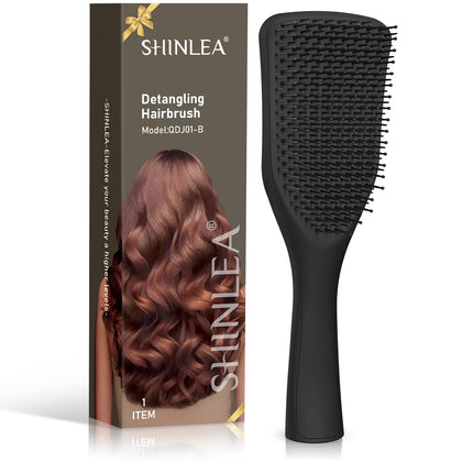 Brosse démêlante SHINLEA vue avant avec poils souples