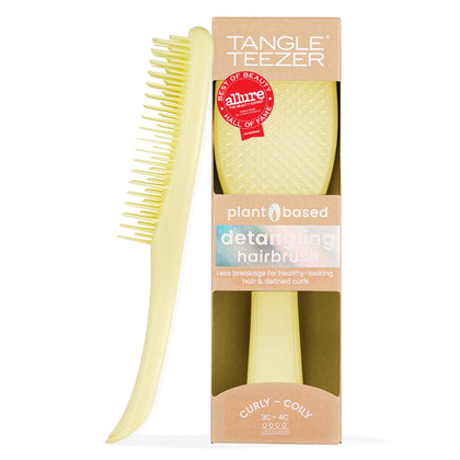 Brosse démêlante TANGLE TEEZER pour cheveux bouclés, vue de face, couleur jaune