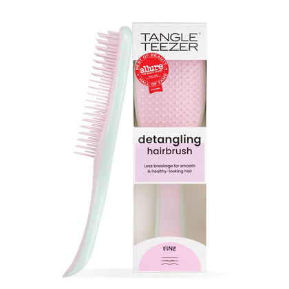 Brosse démêlante TANGLE TEEZER rose et menthe vue avant