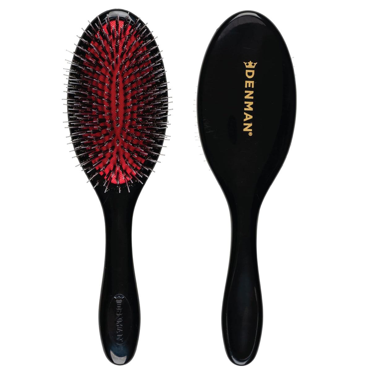 Brosse Denman D81M en poils de sanglier, vue de face