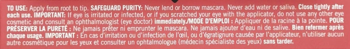 Brosse du mascara AVON Wash-Off Waterproof Noir