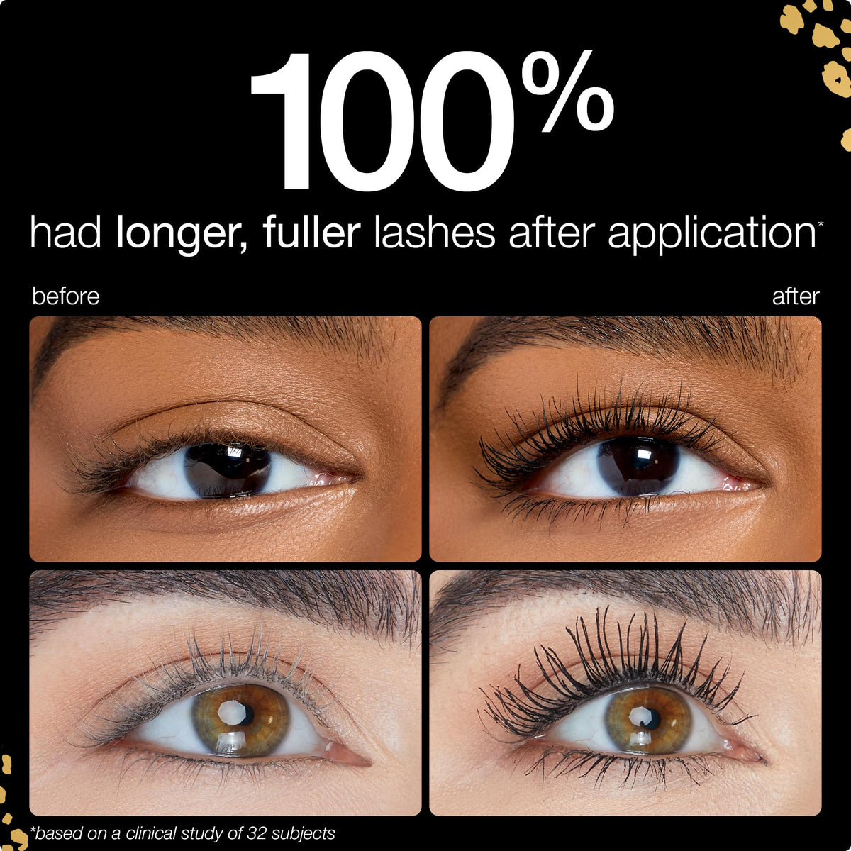 Brosse du mascara tarte Maneater montrant les poils