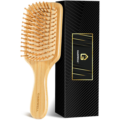 Brosse en bambou GAINWELL vue de face avec picots en bambou