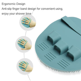 Brosse en silicone HOMMIESAFE avec couleur vive et élégante