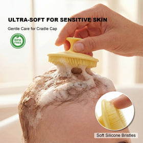 Brosse en silicone JEXCULL avec points de massage