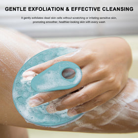Brosse exfoliante en silicone INNERNEED avec prise en main ergonomique