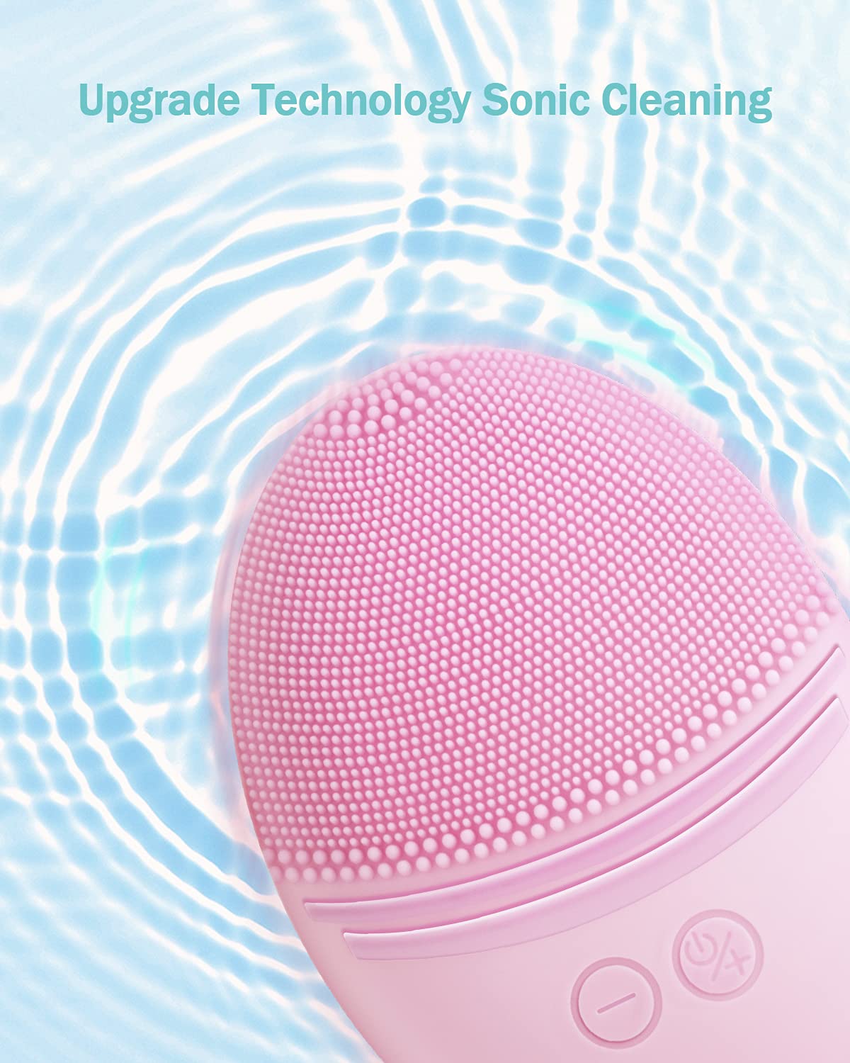 Brosse EZBASICS avec revêtement en silicone et boutons de contrôle