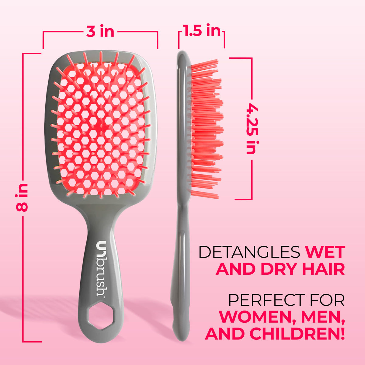 Brosse FHI Heat UNbrush utilisée sur cheveux mouillés