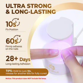 Brosse intégrée de la Colle Gel à Ongles UNA GELLA 9 en 1