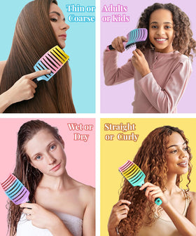 Brosse KTKUDY présentée avec un fond coloré