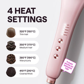 Brosse lissante à vapeur Wavytalk Pro avec vapeur visible