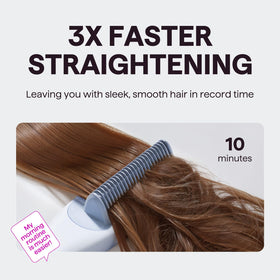 Brosse lissante à vapeur wavytalk sur une coiffeuse