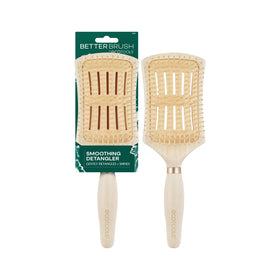 Brosse lissante EcoTools vue de face avec poils flexibles