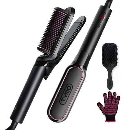 Brosse lissante TYMO 5-en-1 modèle noir vue de face