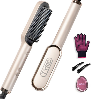 Brosse lissante TYMO modèle or champagne vue de face