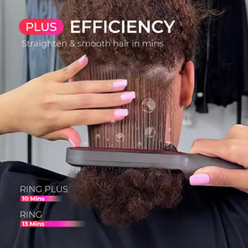 Brosse lissante TYMO RING PLUS avec revêtement en titane