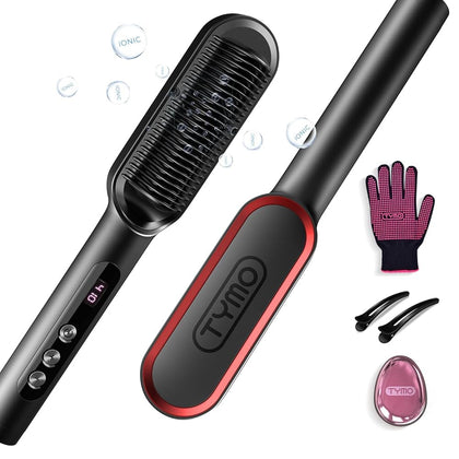 Brosse lissante TYMO RING PLUS vue de face avec écran LED