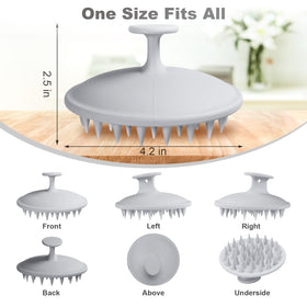 Brosse Meartchy montrant les poils en silicone doux