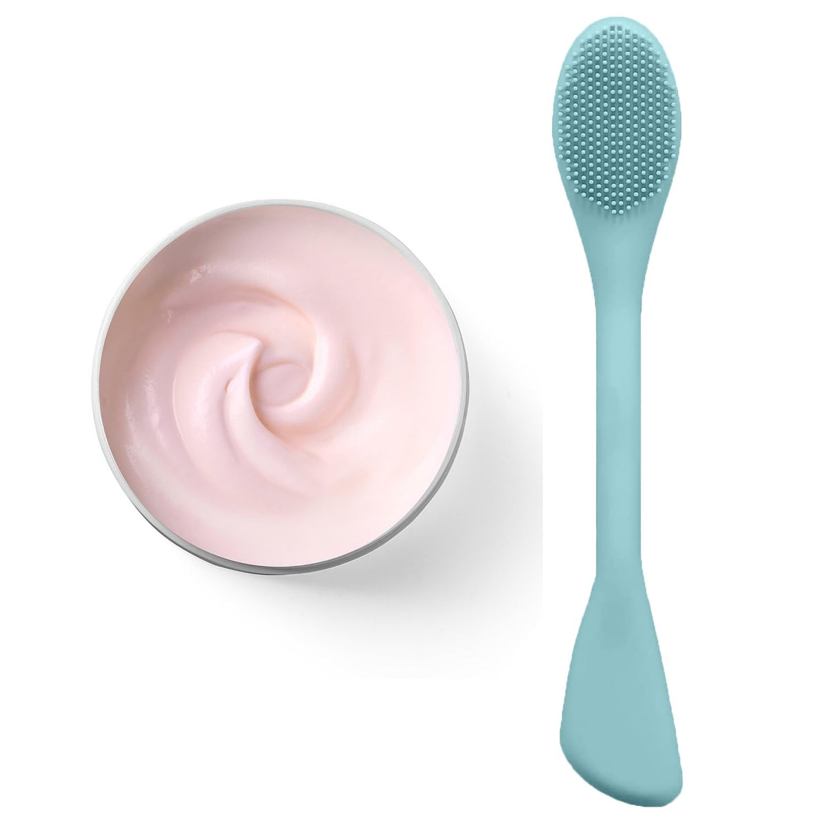 Brosse RamPula avec ses deux têtes en silicone
