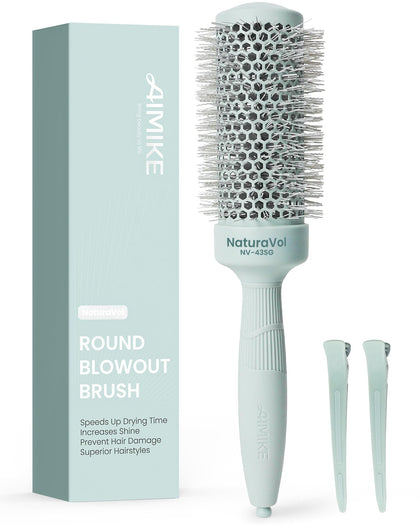 Brosse ronde AIMIKE NaturaVol 1,7 pouces vue de face