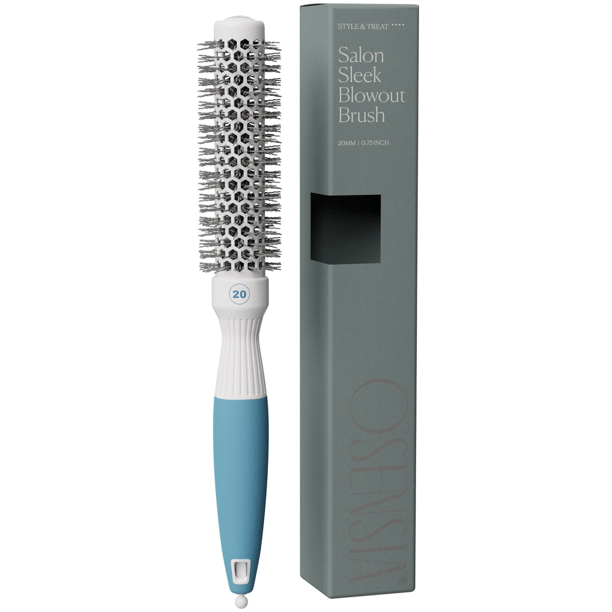 Brosse ronde mini Osensia 0,75 pouce vue de face