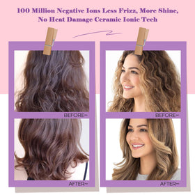 Brosse sèche-cheveux Hair trends avec cordon pivotant à 360 degrés