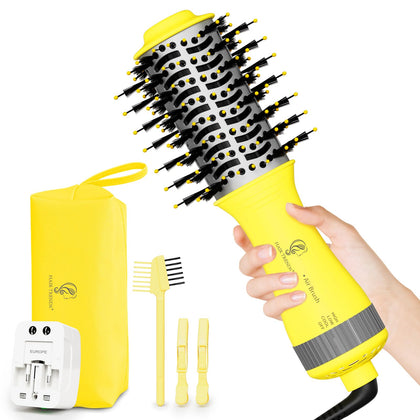 Brosse sèche-cheveux Hair trends vue avant avec technologie en titane