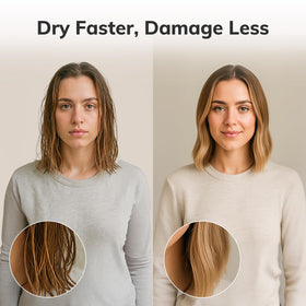 Brosse Sndyi au milieu d'autres outils de coiffure