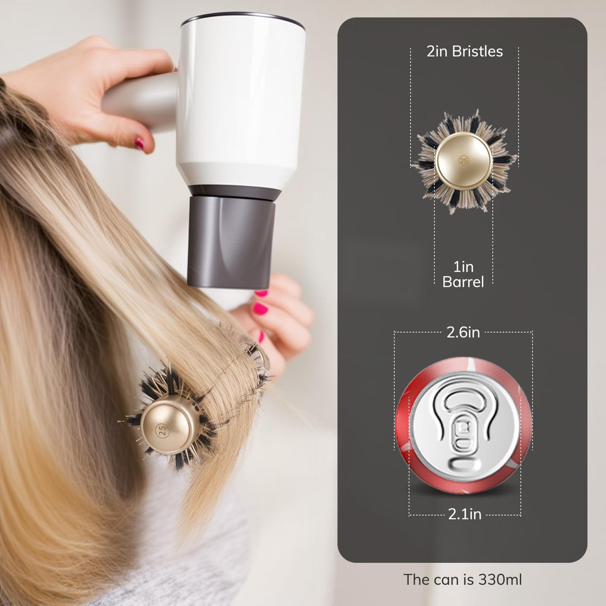 Brosse Sndyi avec clips professionnels pour sectionner les cheveux