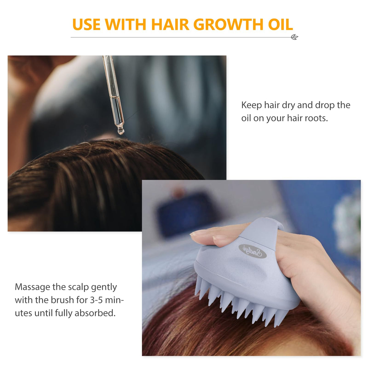 Brosse Sndyi pour tous types de cheveux, utilisation facile