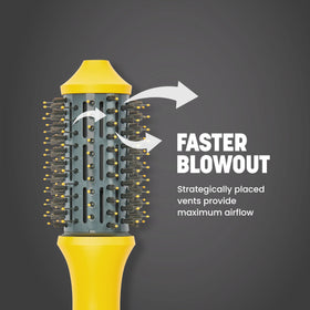 Brosse soufflante Drybar 2,25" avec technologie ionique en action